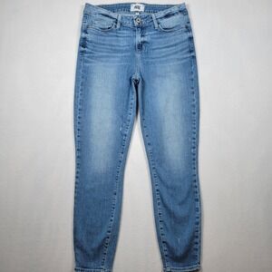 Paige Verdugo Ankle Jeans Women's Size 29 Blue Mid Rise Light‎ Wash 5-Pocket